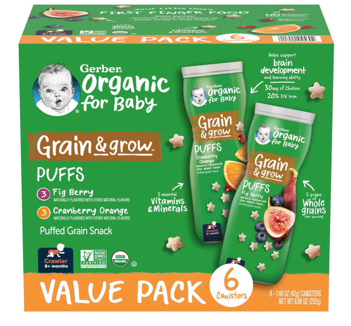 Gerber organic puffs