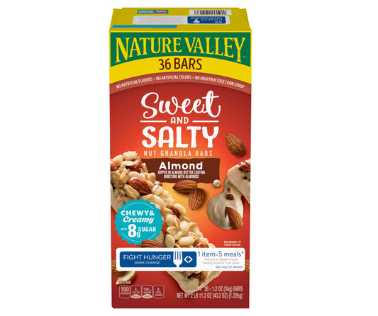 Nature valley sweat and salty almond