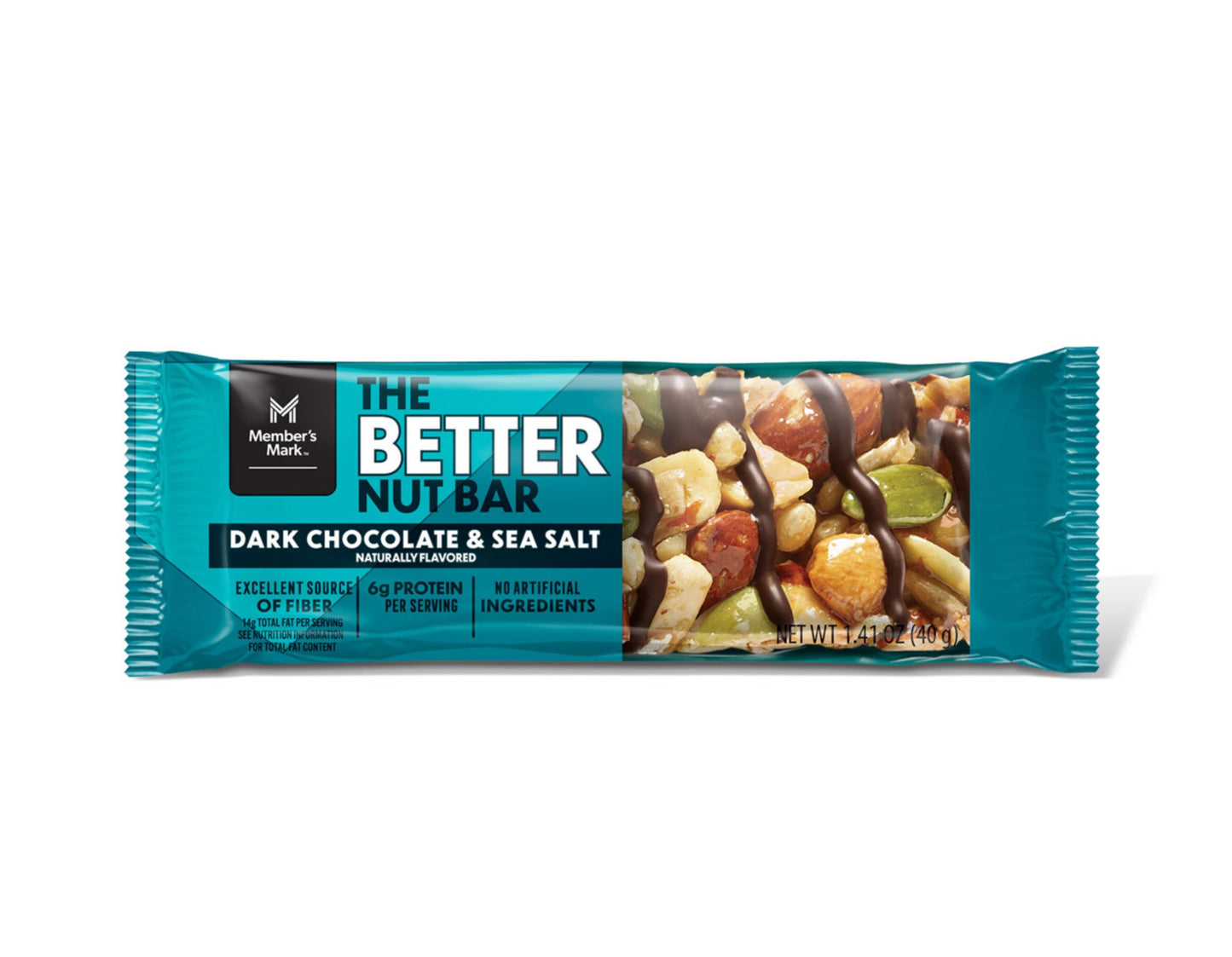 The better nut bar. Dark chocolate & sea salt