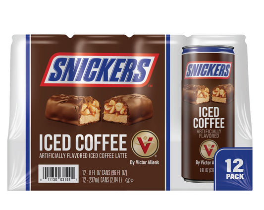 Snickers iced coffee, 8 FL OZ