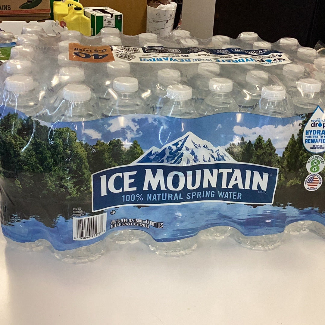 Ice mountain water