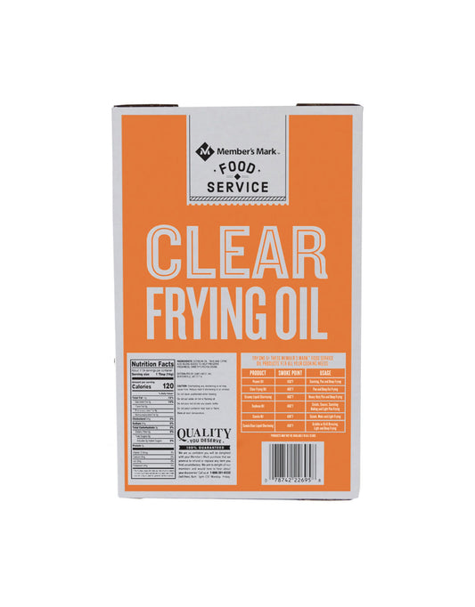 Clear frying oil Member’s Mark