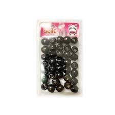 Black hair beads