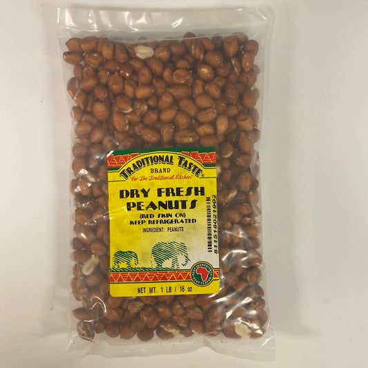 Dry fresh peanuts