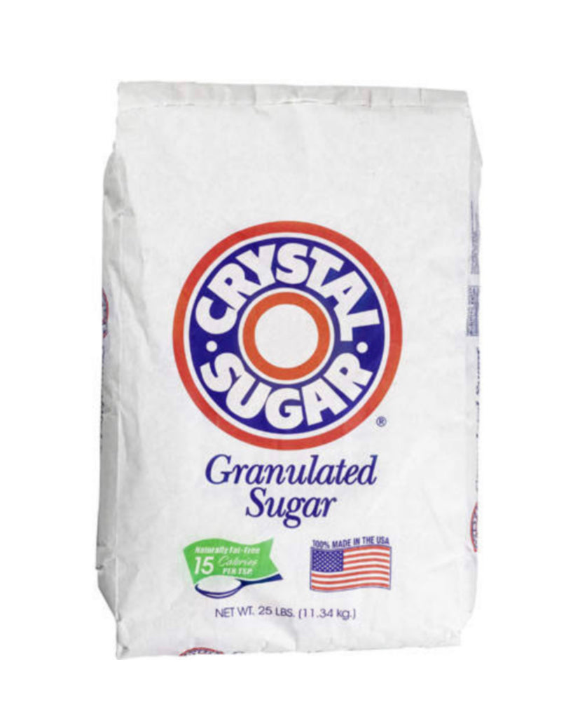 Crystal sugar 25 LBS granulated sugar