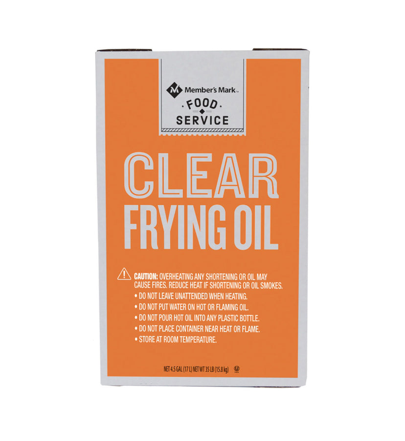 Clear frying oil Member’s Mark